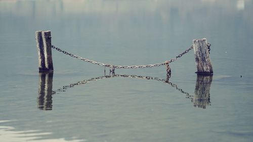 Reflection of sea in water