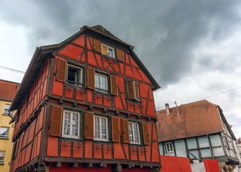 Low angle view of building against sky