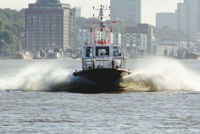 View of waves in sea