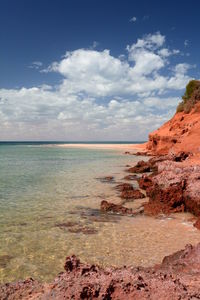Scenic view of sea against sky