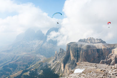 Flying...above pordoi