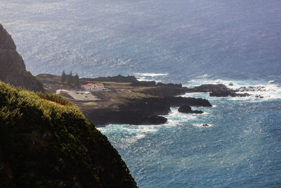 High angle view of beach 