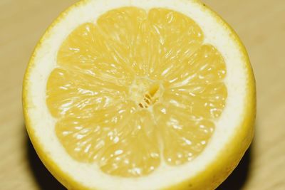 Directly above shot of lemon