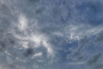 Low angle view of clouds in sky