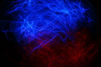 Illuminated lights at night