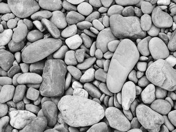 Full frame shot of pebbles