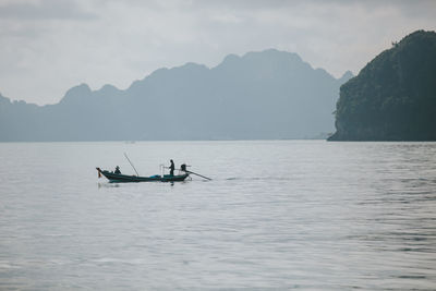 Fishing boat in bay of thailand.