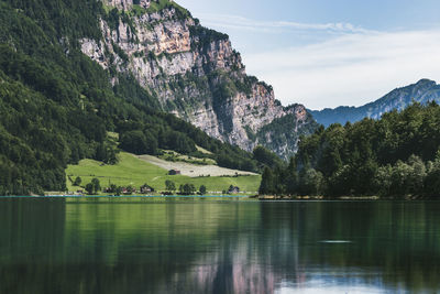 Scenic view of lake