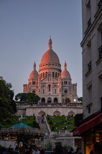 Low angle view of buildings in city