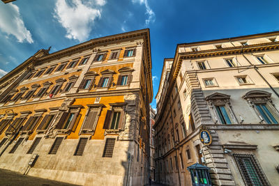 Low angle view of building against sky