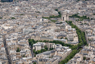 High angle view of cityscape