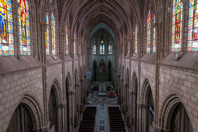 Interior of church