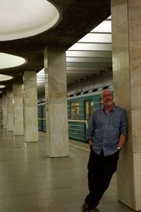 Man standing in corridor