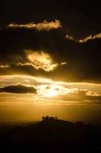Scenic view of sunset sky