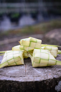 Close-up of food on table
