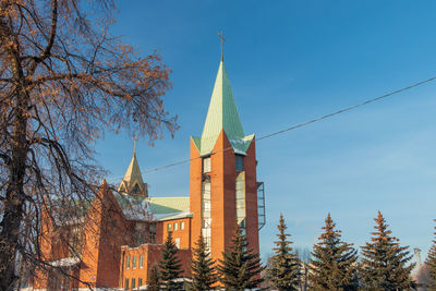 Low angle view of building against sky