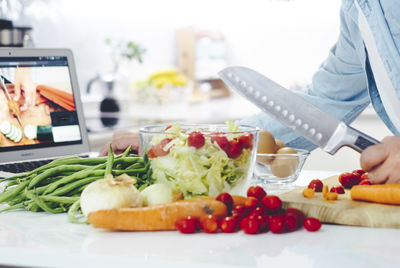 Close-up of food in plate