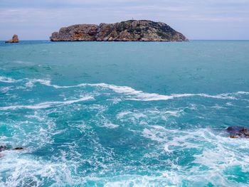 Scenic view of sea against sky