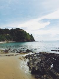 Scenic view of sea against sky