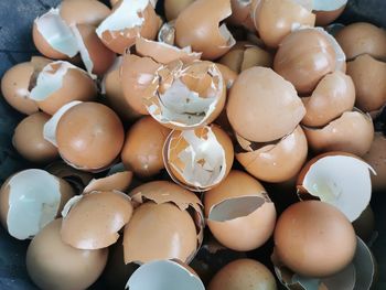 Full frame shot of eggs