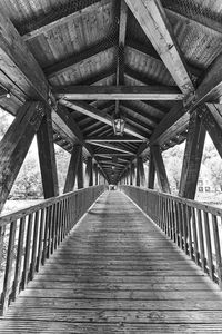 View of footbridge