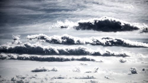 Scenic view of landscape against cloudy sky