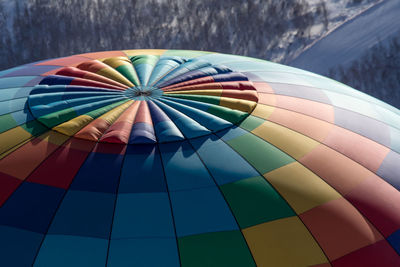 Close-up of hot air balloon