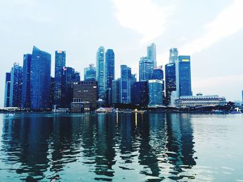 View of skyscrapers at waterfront