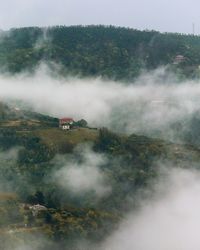 Scenic view of land against sky