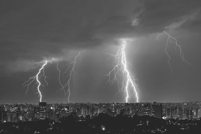 Thunderstorm in the são paulo city 