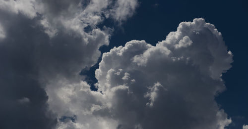 Low angle view of clouds in sky