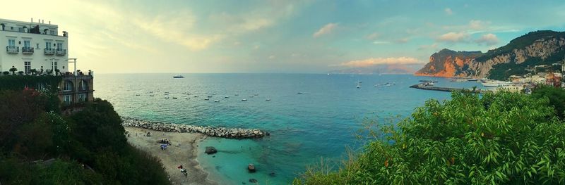 Scenic view of sea against sky