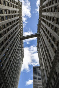 Low angle view of buildings against sky