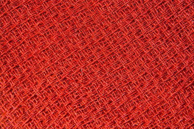 Full frame shot of red fabric