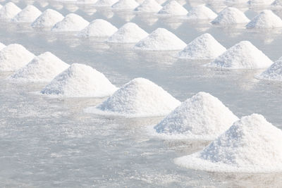 Scenic view of frozen lake during winter