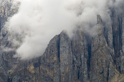 Panoramic view of landscape and mountains against sky