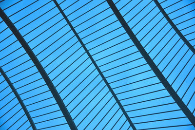 Full frame shot of skylight against clear blue sky