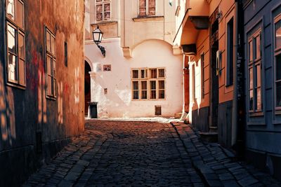 Street amidst buildings in city