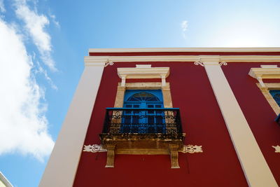 Low angle view of building against sky