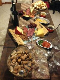 Close-up of food on table