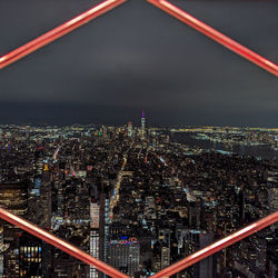 Illuminated cityscape