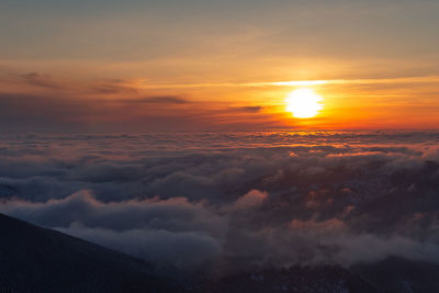 Scenic view of cloudscape during sunset
