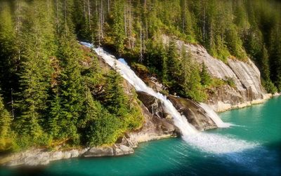 River flowing through rocks