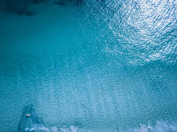 High angle view of swimming pool