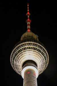 Low angle view of communications tower