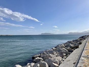 Scenic view of sea against sky