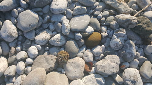 Full frame shot of pebbles