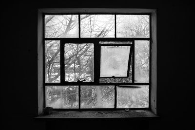 Window of abandoned building