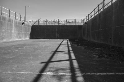 View of basketball hoop against sky