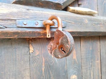 Close-up of door knocker